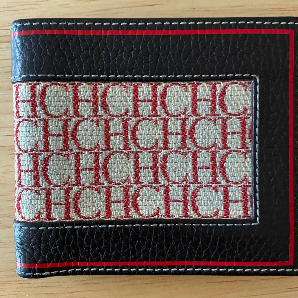 Carolina Herrera CH logo wallet in colors